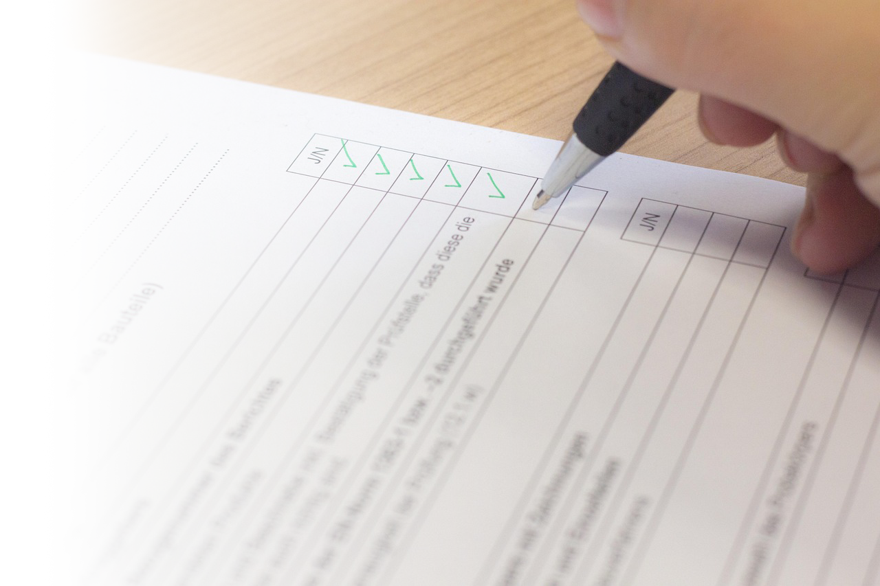Checklist de documentação